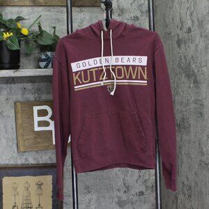 Unwind Mens Kutztown Golden Bears Fleece Sweatshirt Maroon Red S